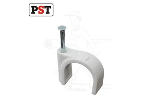 PP Material White Circular Cable Clips