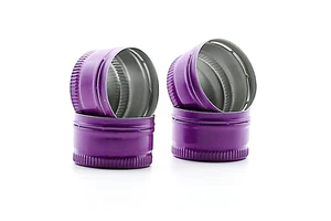 18mm 24mm 28mm 30mm Aluminium Cap For Glass Bottles Pilfer Proof Custom Logo Metal Ropp Cap