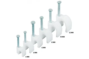 Cable Clip with Nail Wall Pipe Clip Plastic Nylon Cable Fixing Organizer Holder Wire