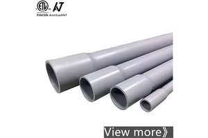 ETL Listed 1in Grey PVC Pipe Rigid Plastic Electrical Wire Conduit SCH40 Schedule 40 UV & Fire Resistant Tube PVC Conduit