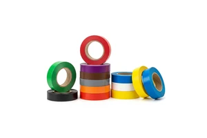 Self Adhesive Rubber PVC Heat-Resistant Electric Insulation Tape Roll Colorful Black Anti-UV Customizable for Warning Use