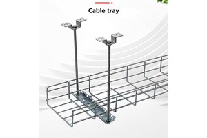 Hot Dip Galvanized Wire Mesh Cable Tray 600x100mm Heavy Duty for Data Center