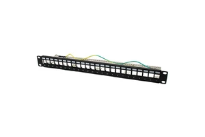 19" 1u STP Cat6A 24 Ports Blank Patch Panel
