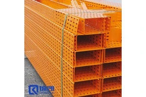 RAL 1017 Powder Coated Perforated Cable Tray With Beautiful Appearance Suitable For High Humidity Environment