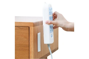 Adhesive Power Strip Holder Self Adhesive Fixator Wall Mount Plug-in Socket Fixer Bracket Stand