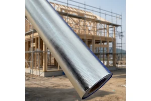 High Reflectivity Aluminum Foil/MPET Backed PE Woven Fabric Build Sarking Roof Insulation Underlayment