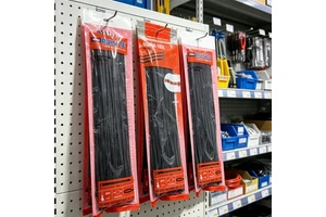 Black Nylon 66 Self-Locking Cable Ties 100mm/200mm/300mm 2.5mm/3.6mm/4.8mm Width Industrial Use Factory Direct Sale