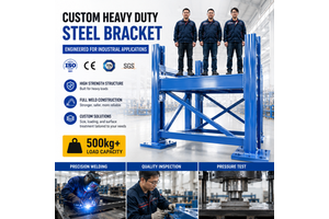 Custom High Precision Heavy Duty Metal Shelf Bracket Adjustable L Corner Wall Bracket For Industrial Storage