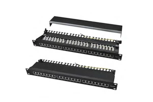C6A 1U 19" Cat6A 24 Port UTP Unshielded Patch & Data Panel