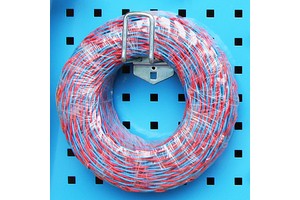 Cable Ties Red Blue 100 Pack Plastic Wire for Electrical Organization and Bundling
