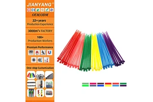 Custom Color 80Kg Cable Tie 5MM 3MM Nylon Cable Tie Plastic 66 Cable Ties Nylon