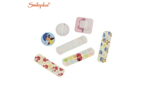 Eco Friendly Printed Color Pe Dressing Adhesive Medical First Aid Kid Wound Plaster For Children Minor Scrape