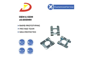 U-Shaped Metal Clip Spring Fixing Clips Metal Electrical Wire Holder Clips DK Retaining U-Type Card Washers IATF16949 Certified