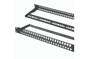 1U 19 Inch 48 Port Blank RJ45 Keystone Patch Panel Rack Mount With and Without Cable Manager
