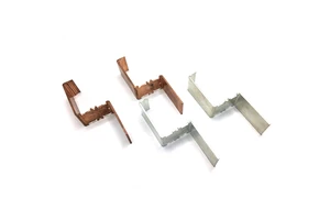 Custom Metal Stamping Part Zinc Plated L Shaped Bracket