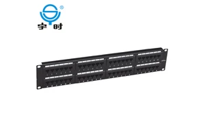 PCB Type 19inch 2u Utp 48ports Patch Panel Cat5E/Cat6
