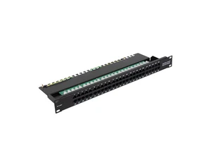 Telephone 50 Ports Cat3 1.5 mm cold rolled steel Voice Patch Panel