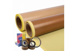 Copper-colored Wear-resistant PTFE Coated Fiberglass Tape PTFE Glass Cloth Tape