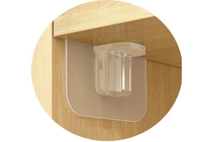 10 Pieces 80 Micron Super Thick Traceless Self Adhesive Furniture Wardrobe Cabinet Closet Accessories Shelf Bracket Support
