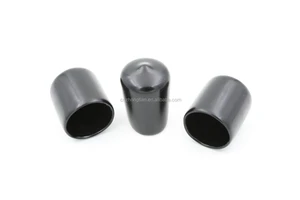ID 50mm Height 30mm Black Rubber End Caps for Pipe Tubing