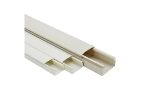 Flame-Retardant PVC Cable Tray Surface-Mounted Square Cable Tray for Wires and Network Cables White Home Decor Cable Tray