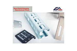 Solar Panel Aluminum/Steel Sheet Metal Stamping Brackets With Painted/Powder Coated Finish Customizable