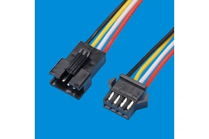 Male Female JST SM 2-Pin Cable Connectors with 135 mm Electrical Wire for LED Light Made with PVC & Nylon Insulation Material