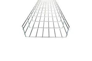 Electro Galvanized Wire Mesh Cable Tray High Efficiency Ventilation Light Medium Duty Load Capacity for Telecommunication Base