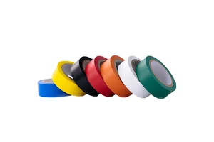 China Factory Pressure Sensitive Acrylic Single Sided Waterproof PVC Electrical Insulating Tape for Warning Use 18mm*10m Fast