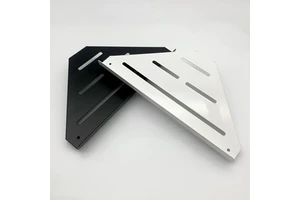 YHD Stainless Steel 304 Black Waterproof Multi-Layer Corner Bath Shelf Space-Saving Adhesive Wall-Mounted Shower Caddy Bracket