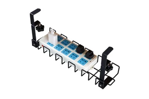 Under Desk Cable Tray Wire Management Tray Under Desk Cable Organizer Desk Bottom Adjustable Office Cable Storage Rack