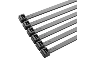 Factory Wholesale 7.6*300mm Black Nylon Zip Plastic Cable Tie Self-Locking Eco-Friendly With Custom Logo Economically Efficient
