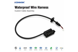 Custom Smart Home Waterproof Copper Core IP67 Wire Harness DC35135 Plug XHB-2Y Connector Power Cable Motorcycle Automobile