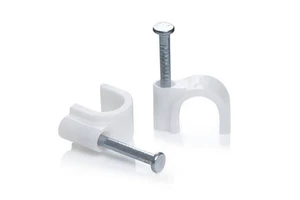 4mm 5mm 6mm 8mm 10mm Cable Wire Clips Cable Clip with Steel Nail