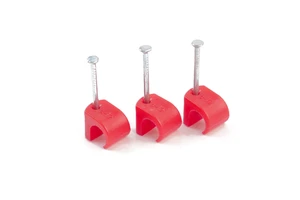 2.5mm Round PE Cable Clips Electric Wiring Accessories with Buckle PE Material Cable Clips