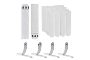 Wall Mount Hook and Loop Tape Self Adhesive Double Sided No Damage Mounting for Picture Frames and Decorations