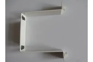Custom White Powder-Coated Steel Mounting Bracket