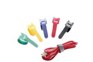 Manufacturer Hot Sale Double Sided Cable Ties Reusable Hook and Loop Cord Wraps Tape