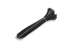Cable Tie Zip Ties of Black Self Locking Nylon Plastic Nylon Cable Ties Tightening Security Seals Nylon Roof Clamps 20pcs CN;ZHE