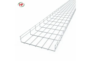 Galvanized Steel Wire Mesh Cable Trays for Industrial & Construction Use Customized Sizes Network Cable Management