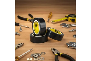 RENDER Black PVC Electrical Insulating Tape ROHS/ISO9001/ Certified 0.13mm*18mm*10yds Self Adhesive Cold-Resistant -16C