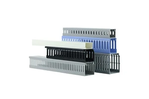 PVC WBO Brand Fire-proof Flexible Electrical Floor Slotted Solid Wiring Ducts Cable Tray Grey CE ROHS ISO9001 Certified Working