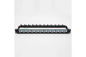 1U 24 Port up and Down Port Empty Patch Panel Cable Management Rack With Back bar