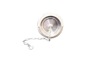 Fire Fighting Equipment Aluminum Material Storz Type Male Thread Sealed Cover Blind End Cap Chain Flexible Silver Coupling Cap