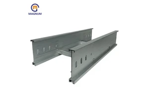 Cross-border Supply Custom Size Heavy Duty Iron Cable Trunking Tray Anti Corrosion Galvanized Metal Cable Tray