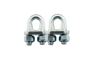 Wire Rope Clips Drop Forged Steel Zinc Finish 14mm Adjustable Cable Clamp