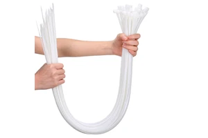 FSCAT Self-Locking Nylon 66 UV Resistant Zip Ties Nylon Cable Ties 3.6x300mm for Electrical Industrial Cable Management