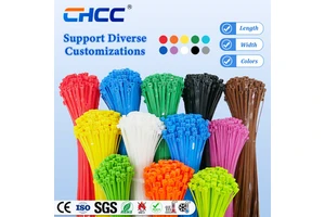 Colorful Plastic Nylon Cable Ties Zip Ties Rohs CE UV Resistance