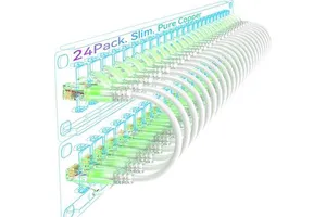 Slim Flexible Cat6a Ethernet Patch Cord 10G 550MHz 28AWG Pure Copper Cat6a UTP Network Cabinet Patch Cord For Network Cabinet