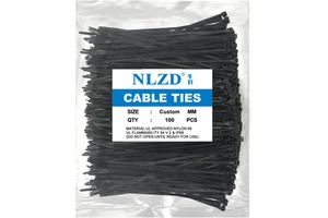 Industrial Strength Dark Brown Nylon Cable Ties Waterproof Plastic Zip Cable 12 Inch Bulk Supply Industrial Premium